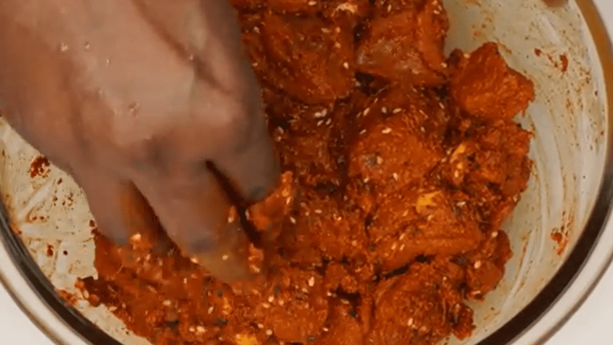 Marinated chicken for restaurant style chicken fry