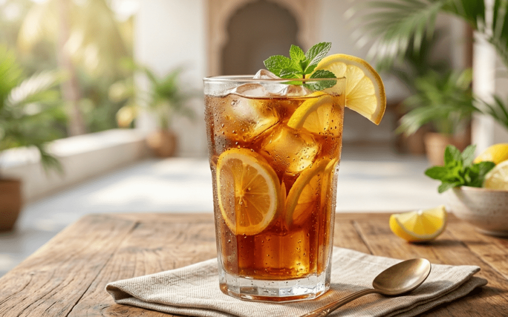 Iced tea for homemade summer drink