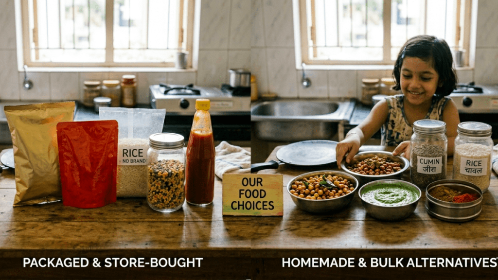 Packed foods vs homemade