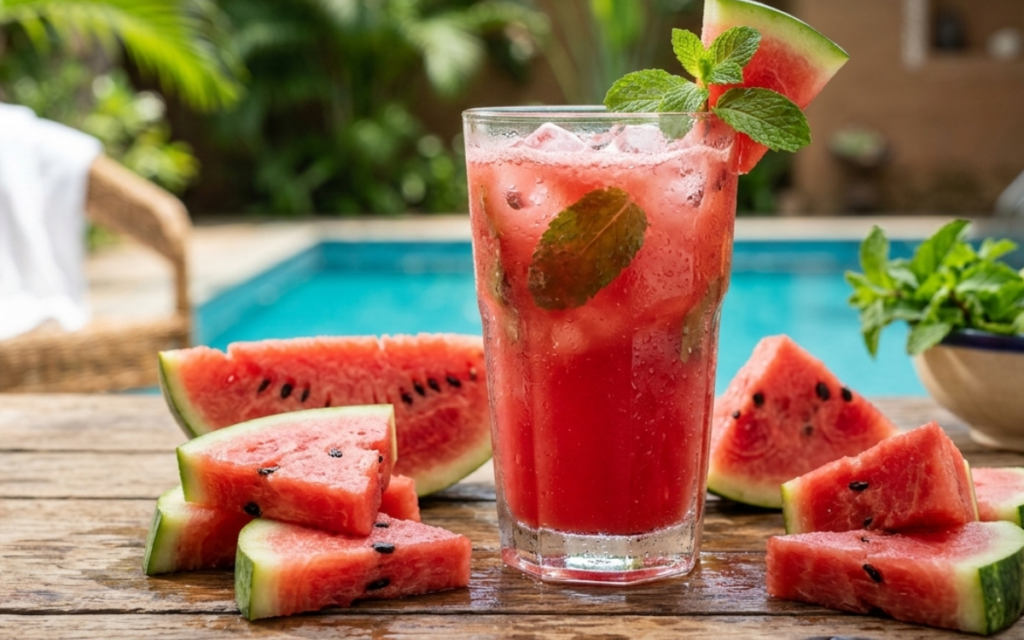 Watermelon juice for summer drink