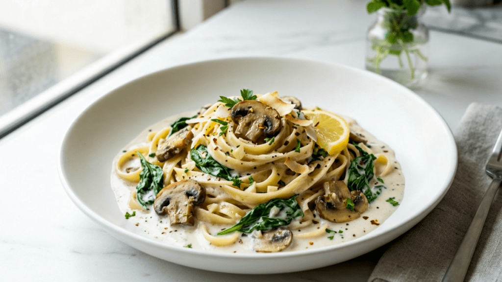Coconut milk Pasta