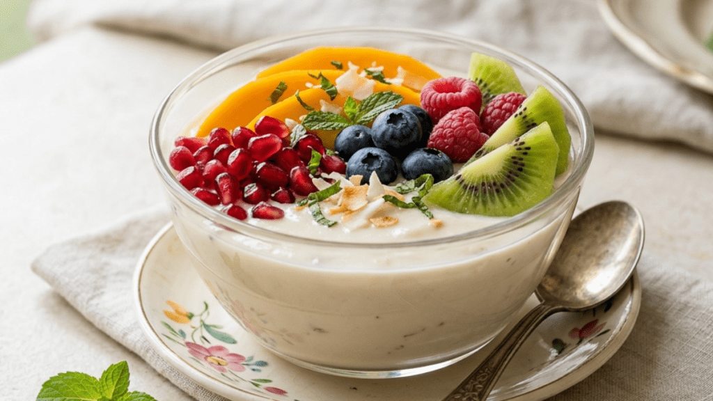 Coconut milk dessert
