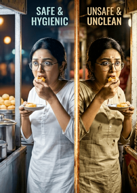 Street Food Safety Tips in India Safe vs Unsafe