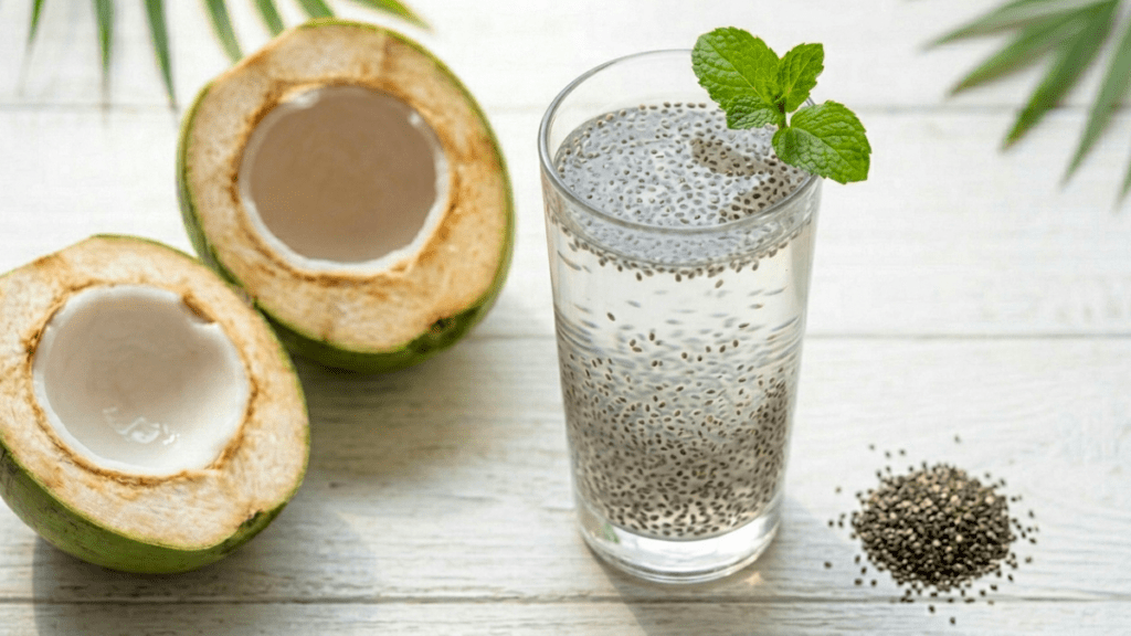 Tender Coconut Chia Drink