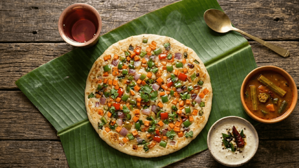 Vegetable Uttapam dinner recipe