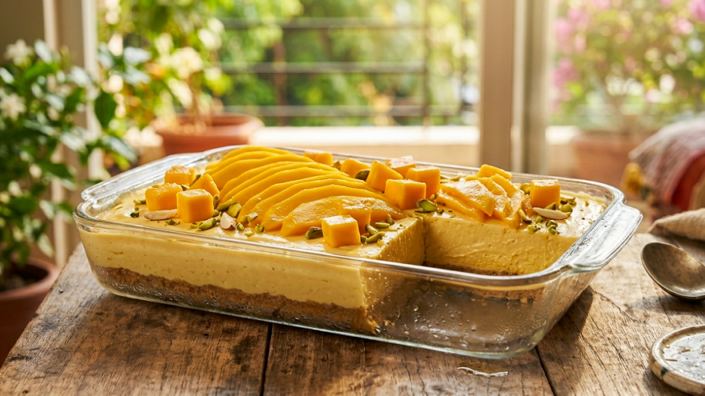 Mango cheese cake trending mango recipe
