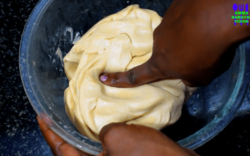 knead the soft dough