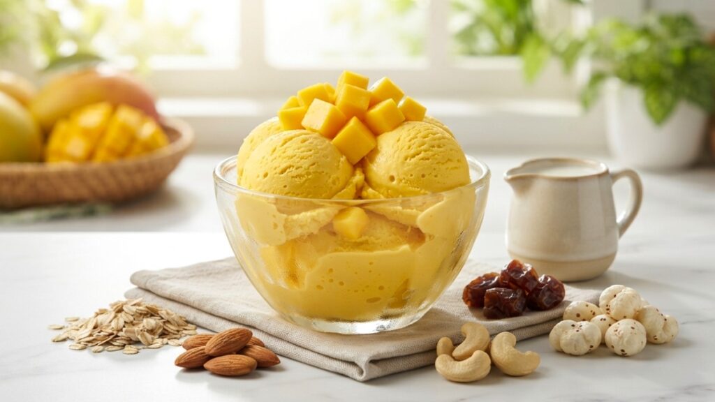 Mango Ice Cream No Sugar Guilt free