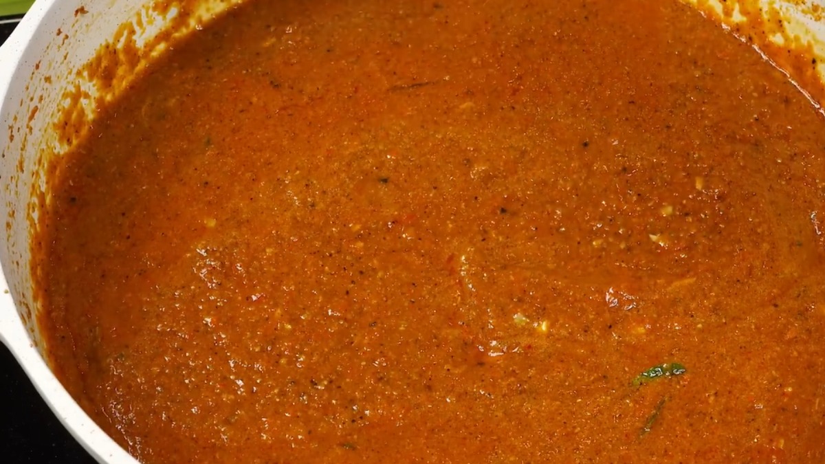 Saute the fish curry