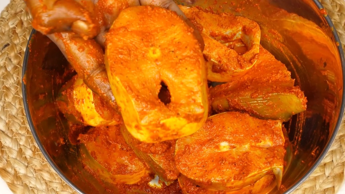 Marinate fish masala for fish gravy