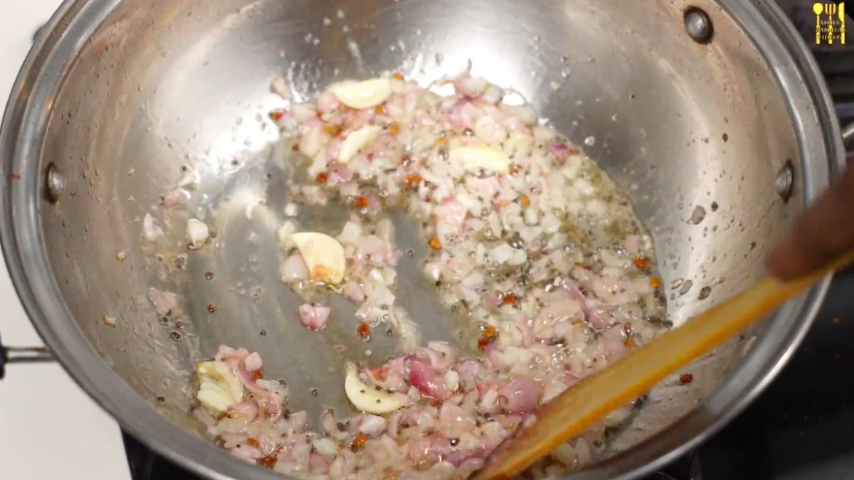 Nethili Fish Curry Saute onion