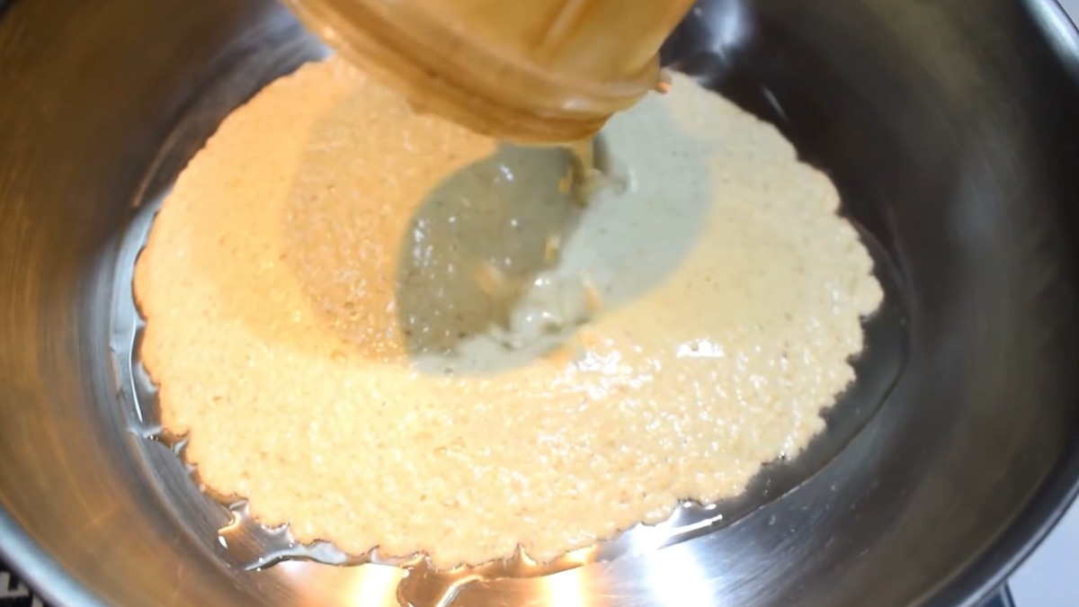 Add the Shallot paste for Curd Kuzhambu