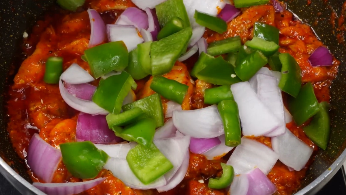 chilli chicken recipe with vegetables