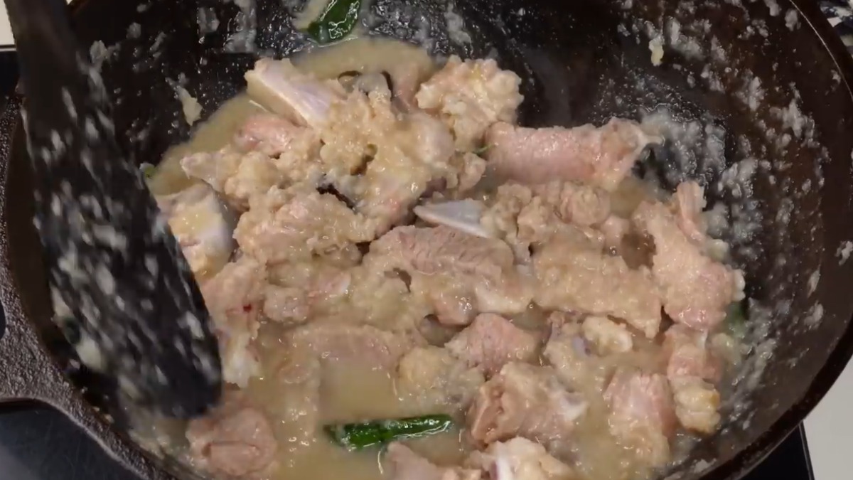 Mutton chukka - Saute the mutton