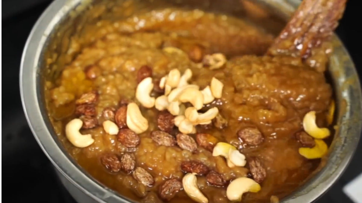 Add tempering to Sweet pongal